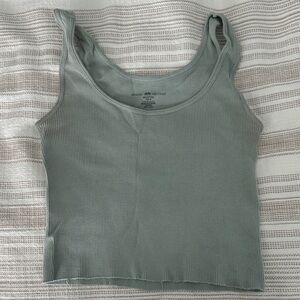 Brandy Melville Sage Ribbed Tank Top